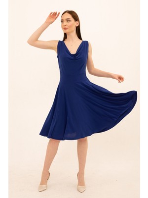 Laranor Degaje Yaka Kloş Elbise 40 - Sax