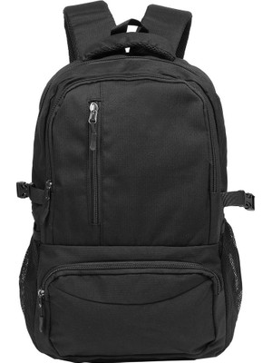 Bagacar Okul ve Günlük Laptop Bölmeli Su Geçirmez Sırt Çantası Siyah