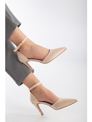 Suins Shoes Fiorella Kadın Yüksek Topuklu Bilekten Tek Bantlı Stiletto Ayakkabı