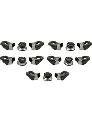 Nalburkent Nalburkent Tencere Tava Sahan Kulp Cam Ve Metal Kapak İçin Yasemin Kromajlı Siyah 5 Set