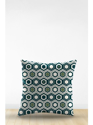 Artavessa Çift Tarafı Dijital Baskılı Dekoratif Suni Deri Kırlent Kılıfı