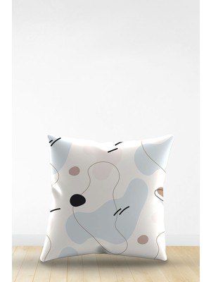 Artavessa Çift Tarafı Dijital Baskılı Dekoratif Suni Deri Kırlent Kılıfı