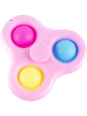 Erzi Oyuncak Stres Çarkı Üçlü Stres Baloncuklu Pembe