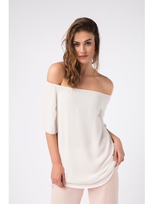 Laranor Madonna Yaka Bluz 36 - Ecru