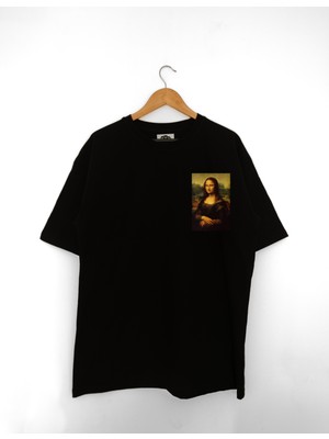 Mind Earth Oversize Pamuk Monalisa T-Shirt