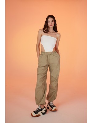 Markano Parachute Pantolon Bej