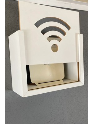 Maya Style Wifi-Modem Kutusu Saklama Duvar Düzenleyici Mdf Uzunluk (22CM) Genişlik (28CM) Derinlik (12CM)