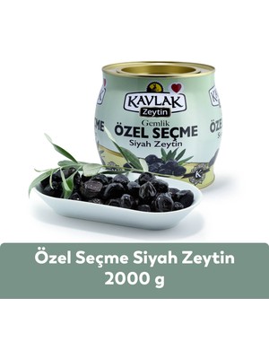 Kavlak Özel Seçme Gemlik Siyah Zeytin 2 kg (brüt )