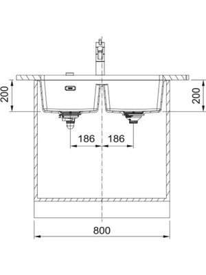 Franke Mrg 120-35-35 Bianco Tezgahaltı Evye