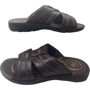 Erkek Kahverengi Günlük Yürüyüş Terlik Sandalet ZL022-010