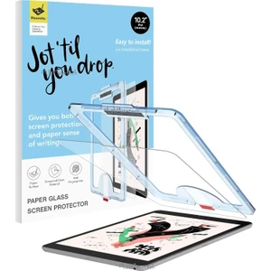 M.tk moveteck Apple Ipad 7.8.9. Nesil 10.2 Cam Ekran Koruyucu Otomatik Hizalama Aparatlı Kit Toz Önleyici Easy Body