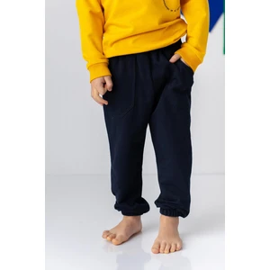 Unisex Çocuk Lastikli Düz Jogger Eşofman Altı