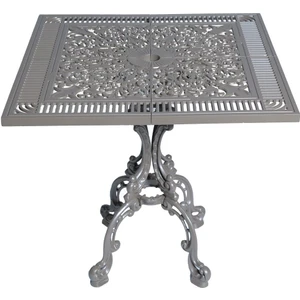 Alüminyum Döküm Bahçe Masası | CG-604 | 75x75 cm Kare Döküm Bahçe Masası