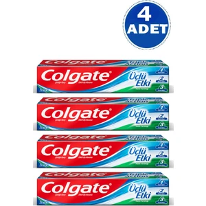Üçlü Etki Çürüklere Karşı Koruma Diş Macunu 75 ml 4 Adet
