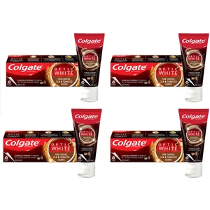 Optic White Kahve, Çay ve Tütün Kullanıcıları Için Diş Macunu 125ML 4 Adet