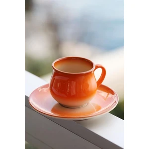 M'art Home Sipahi Turuncu 2 Lı Kahve Fincan TAKIMI150 ml