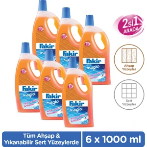 Magic 2'si 1 Arada Ahşap ve Sert Yüzey Temizleyici 1000ml x 6 Adet