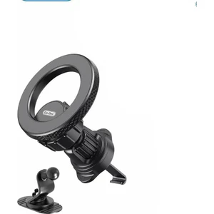 Havalandırma ve Düz Zemin Araç Içi Telefon Tutucu Go Des GD-HD318 Magsafe Magnetik 360° Dönebilen