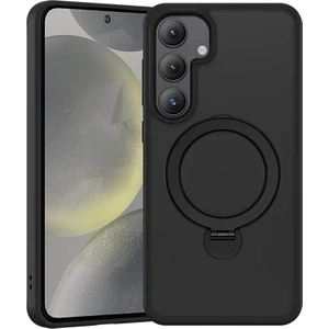 Galaxy S24 Uyumlu Kılıf Magsafe Şarj Özellikli Benks Standlı Mist Protective Kapak Siyah