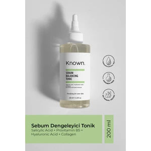 Known Sebum Dengeleyici Tonik 200 ml (Salicylic Acid + Hyaluronic Acid + Collagen)