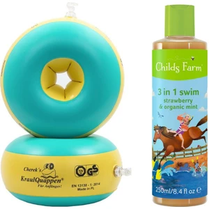 Başlangıç Seviye Yüzme Kolluk -  Childs Farm Çilek ve Organik Nane Özlü 3'ü 1 Arada Yüzme Sonrası Çocuk Şampuan 250ML