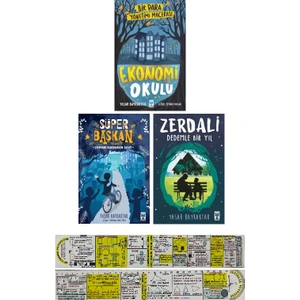 Ekonomi Okulu - Süper Başkan - Zerdali 3 Kitap - Yaşar Bayraktar - Matematik Öğreten Ayraç