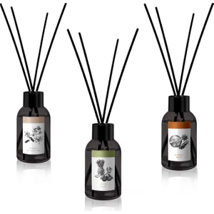 Bambu Çubuklu Oda Kokusu Amber Dark, Amber ve Vanilya Ferahlığı Coco Sun X3 100 ml
