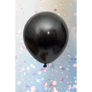 Metalik Siyah Balon 12" 30 cm Metalik Balon 10LU Paket