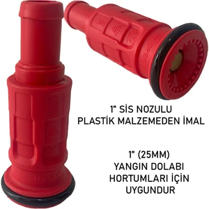 1" Sis Nozul-Yangın Dolap Lansı-Plastik Malzeme Sis Başlığı