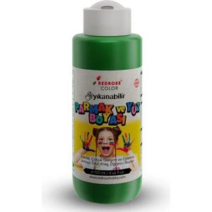 Red Rose Color Yeşil Parmak Boyası 120 ml Yıkanabilir En 71