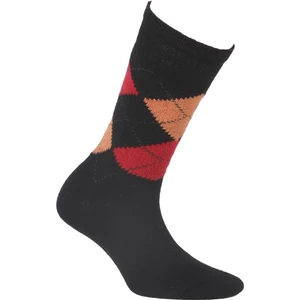 Erdem İç Giyim Weweus Siyah Kırmızı Bayan Uzun Yün Çorap 205SK