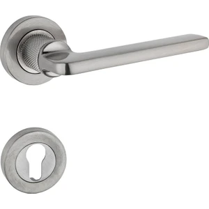 Hisar Inox Nikel Rozetli Yale Çelik Kapı Kolu Sağ Basar Tek Yön