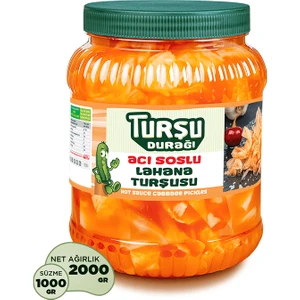 Turşu Durağı Acı Soslu Lahana Turşusu 1 KG