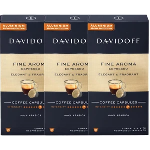Fıne Aroma Espresso Elegant & Fragrant Aluminium Kapsül Kahve 10'lu 3 Paket