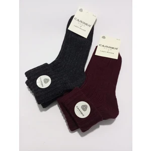 Bayan Yün Çorap Kıvrık Modelli 2'li