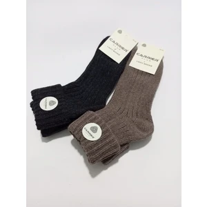 Bayan Yün Çorap Kıvrık Modelli 2'li