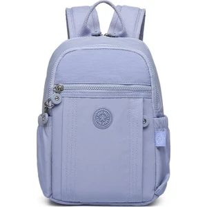 Smart Bags Küçük Boy Krinkıl Kumaş Kadın Sırt Çantası BC 3179 - Lila