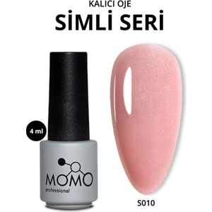 Kalıcı Oje S008, Simli Açık Yavruağzı, 4 ml