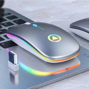 Inters Tech Kablosuz Bluetooth Sessiz  LED Mause Şarj Edilebilir 2.4g  Ergonomik  Mini Fare USB Optik Pc Dizüstü