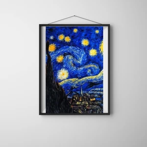 Lule Hobby Sayılarla Boyama Seti Yıldızlı Gece 40x50 cm