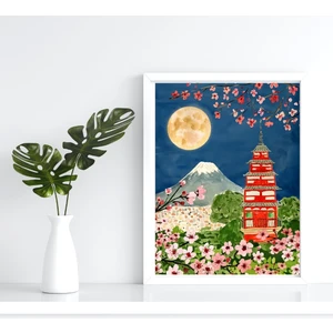 Lule Hobby Sayılarla Boyama Seti Japan Cherry 40x50 cm