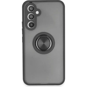 Samsung Galaxy A34 5g Kılıf Montreal Yüzüklü Silikon Kapak - Siyah 300099