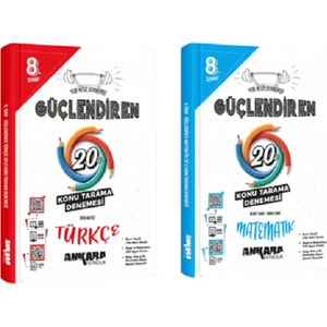 Ankara Yayıncılık 8.Sınıf  Türkçe – Matematik 20 LGS Deneme Seti