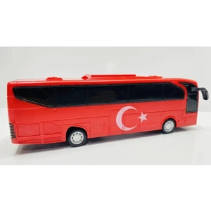 Can-Em Oyuncak Display Sürtmeli Türk Bayraklı Takım Otobüsü