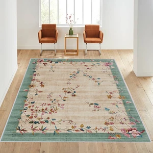 Eliana Home Dijital Baskı Yıkanabilir Kaymaz Taban Salon Halısı ve Yolluk LNA1034
