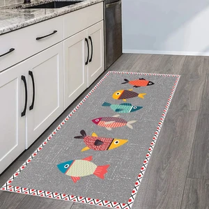 Eliana Home Dijital Baskı Yıkanabilir Kaymaz Taban Mutfak Halısı  LNA2111-SM217