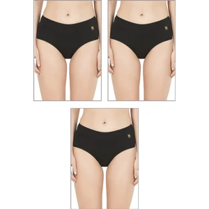 Özkan Underwear Özkan 23922 3'lü Paket Kadın Pamuklu Modal Esnek Yumuşak Yüksek Bel Bato Külot