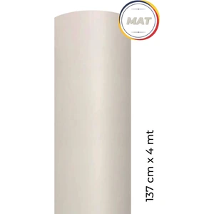 Mat Beyaz Yapışkanlı Folyo 137 cm x 4 mt