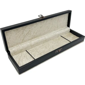 Sezgin Kutu ve Aksesuar Kadife ve Deri Tesbih Kutusu Beyaz 4 No S