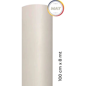 Mat  Beyaz Yapışkanlı Folyo 100 cm x 8 Metre